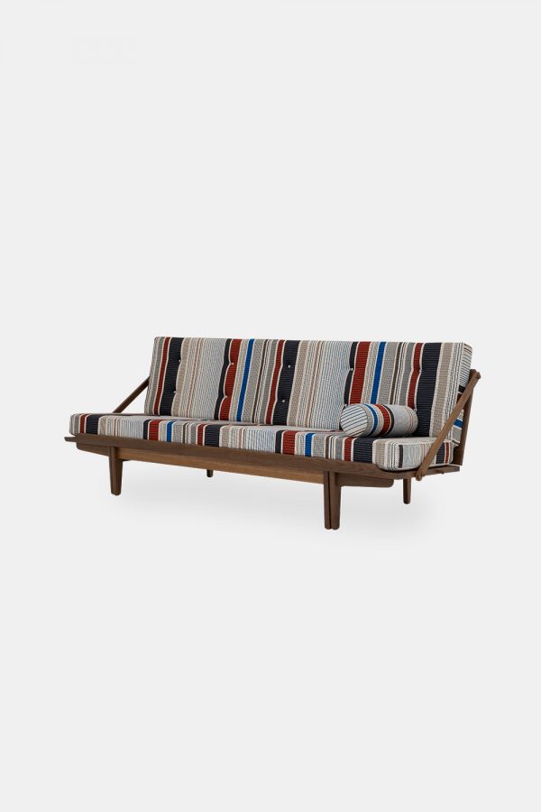 Poul Volther daybed, stripet stof