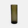 Olivengrøn glasvase Marni 30, mundblæst vase, 30x10 cm