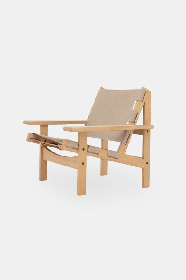 Jagtstolen Model 168 af Kurt Østervig, læderstol